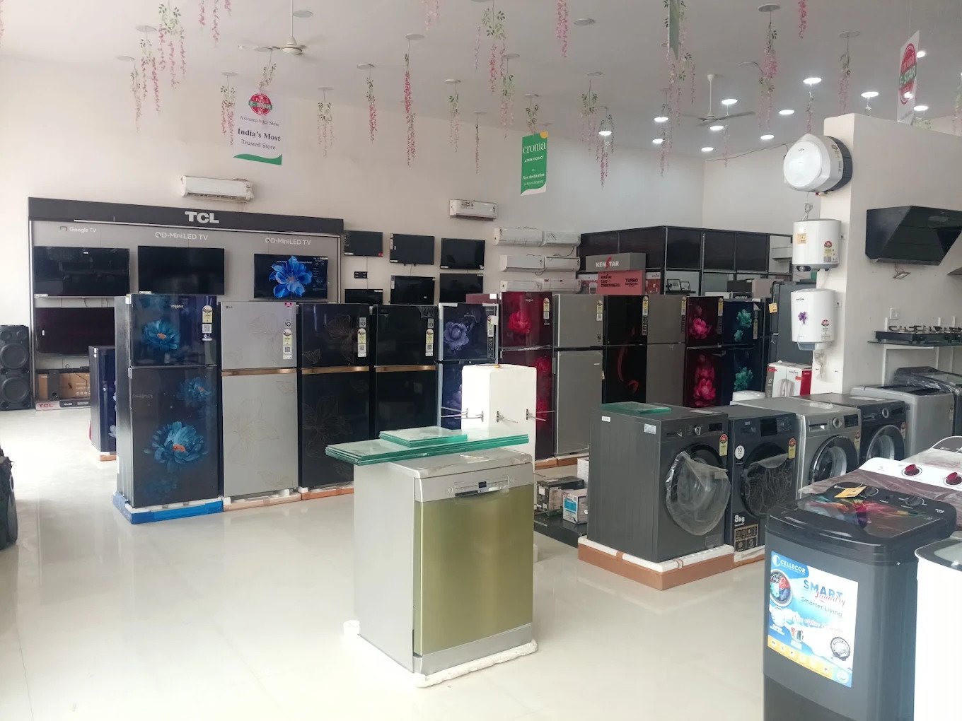 Inside view of Ajay and Company electronics store